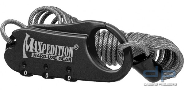 Maxpedition Steel Cable Lock in schwarz