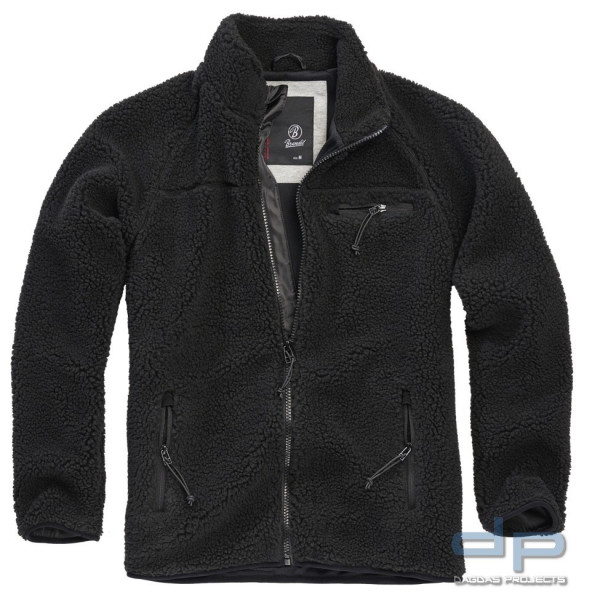 Teddyfleece Jacket in Schwarz