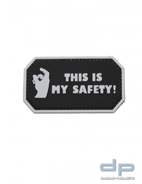 Klettabzeichen This is My Safety - gummiert, 75x42 mm