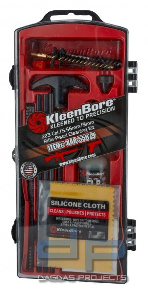 KleenBore Tactical Reinigungs- Set (Plattform AR-15 .223Cal; 5,56mm und 9mm)