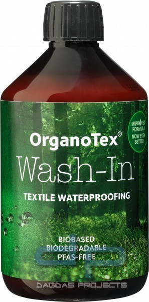 ORGANOTEX WASH-IN TEXTILE WATERPROOFING 500ML (ÖKOLOGISCHES IMPRÄGNIERMITTEL)