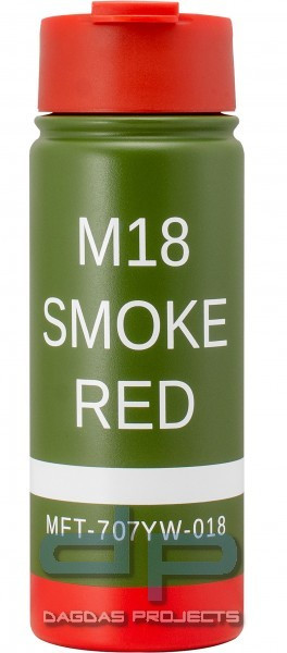 MFT M18 Red Smoke Flip Top Bottle 450 ML (Thermoflasche)