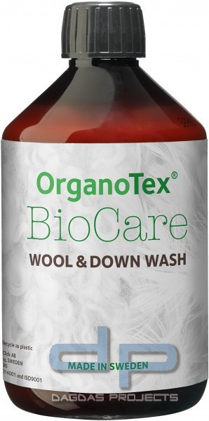 ORGANOTEX BIOCARE WOOL &amp; DOWN WASH 500ML (ÖKOLOGISCHES WOLL-WASCHMITTEL)