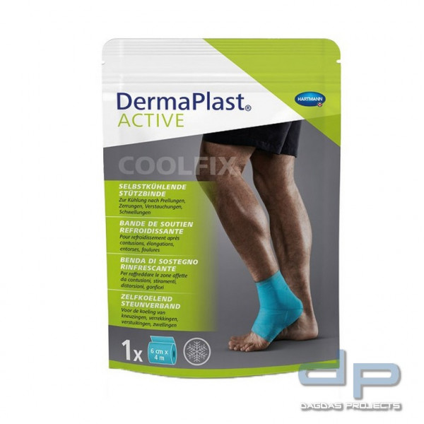 Hartmann DermaPlast ACTIVE Cool Fix Selbstkühlende Stützbinde 6 cm x 4 m