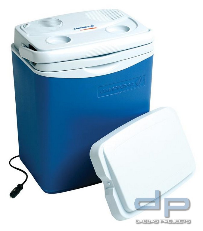 Campingaz® Powerbox® Plus thermoelektrische Kühlbox, 28 l, Grau/Weiß -  Worldshop