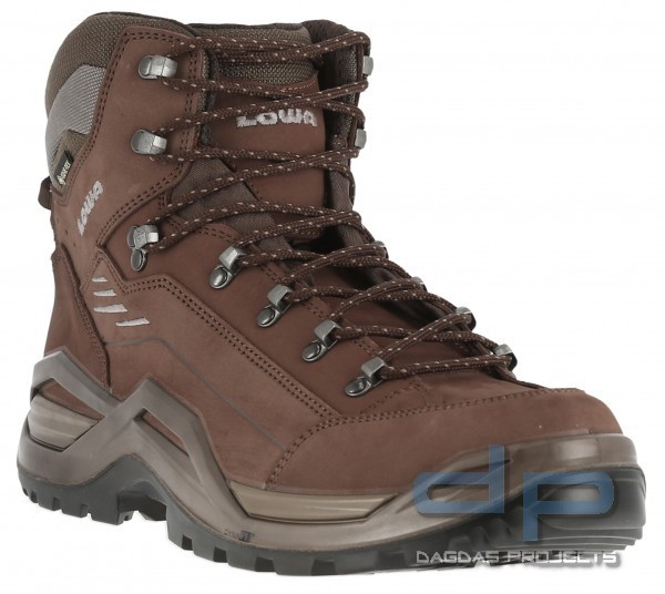 LOWA RENEGADE EVO GTX Mid (Einsatz- und Trekking- Stiefel), Dunkelbraun