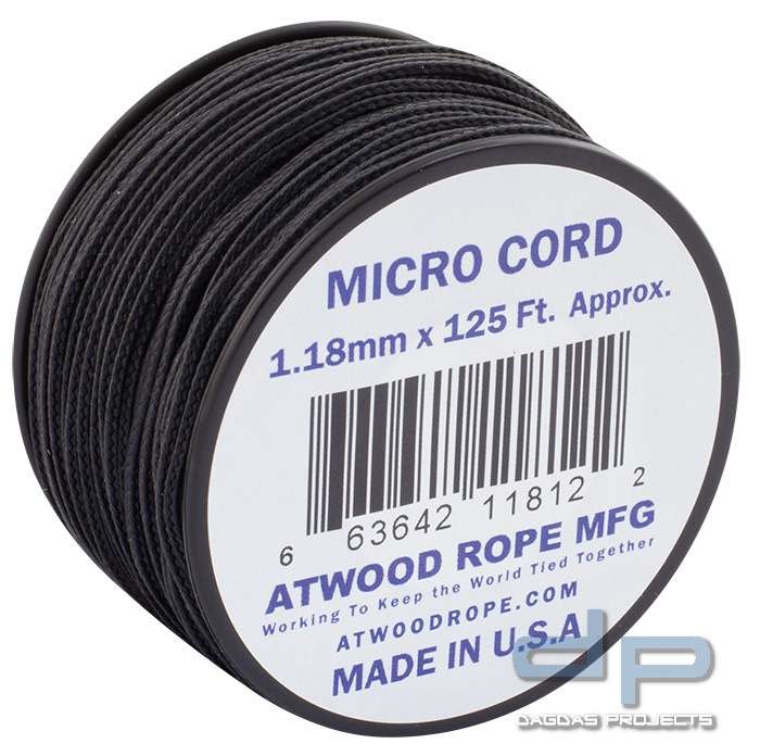 Atwood Rope MFG Tactical Nylon/Polyester Micro Utility Cord 1.18mm